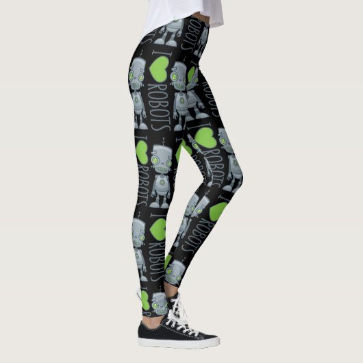 Ik hou van robots leggings (Rechts)