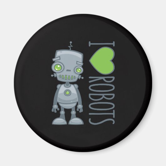 Ik hou van robots magneet (Voorkant)