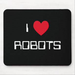 Ik hou van robots Mousepad Muismat