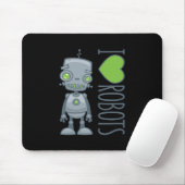 Ik hou van robots muismat (Met muis)