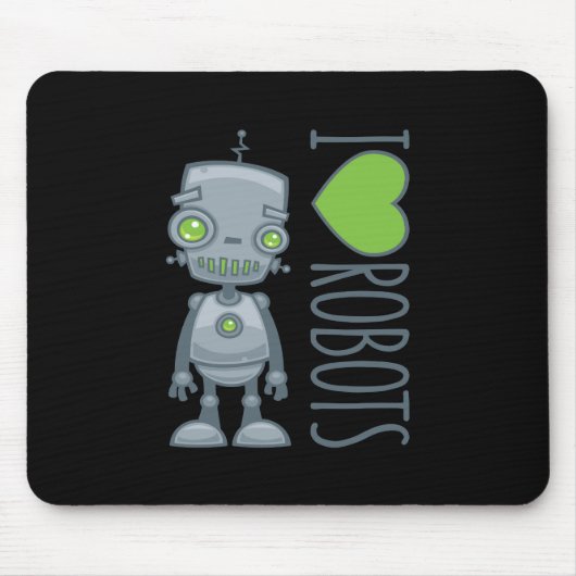 Ik hou van robots muismat (Voorkant)