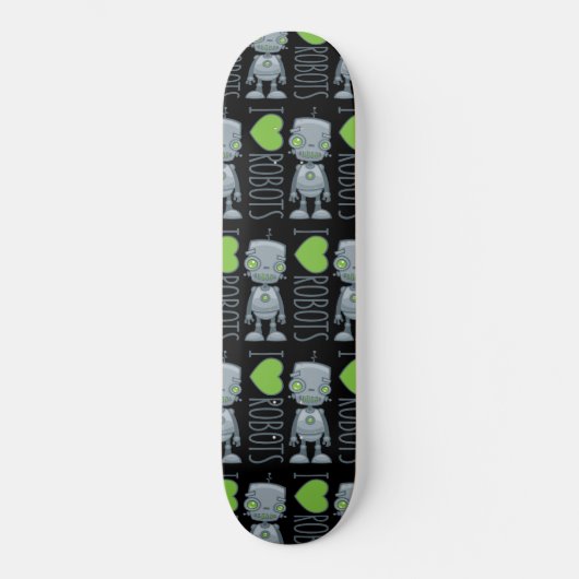 Ik hou van robots persoonlijk skateboard (Voorkant)