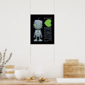 Ik hou van robots poster (Keuken)