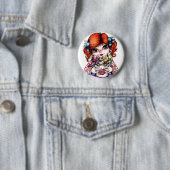 Ik hou van robots ronde button 5,7 cm (In situ)