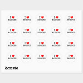 Ik hou van robots ronde sticker (Vel)