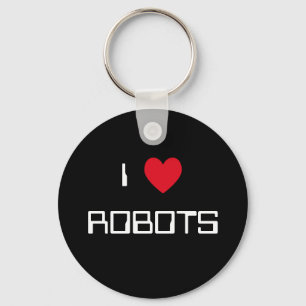 Ik hou van robots sleutelhanger