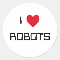 Ik hou van robots Stickers