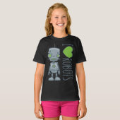 Ik hou van robots t-shirt (Voorkant volledig)