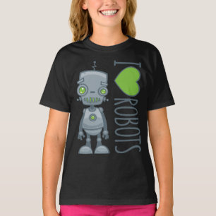 Ik hou van robots t-shirt