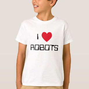 Ik hou van robots t-shirt