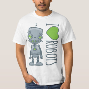 Ik hou van robots t-shirt