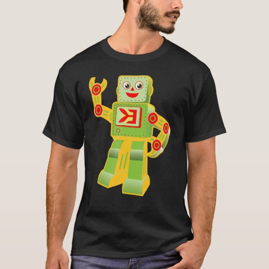  Ik hou van Robots-technicus T-shirt (Voorkant)