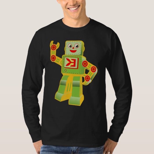 Ik hou van Robots-technicus T-shirt (Voorkant)