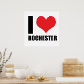 Ik hou van Rochester Poster (Keuken)