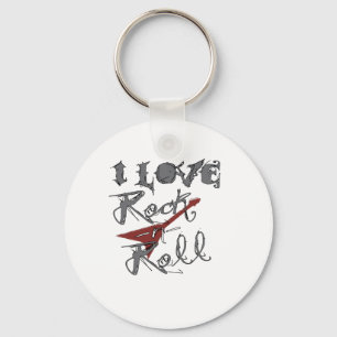 Ik hou van Rock and Roll Sleutelhanger
