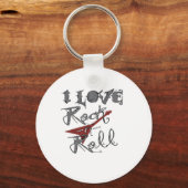 Ik hou van Rock and Roll Sleutelhanger (Voorkant)