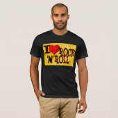 Ik hou van rock and roll t-shirt (Voorkant volledig)