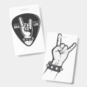 Ik hou van rock badge (Voor- en achterkant)