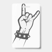 Ik hou van rock badge (Achterkant)