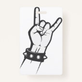 Ik hou van rock badge (Achterkant)