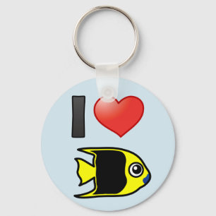 Ik hou van rock beauty sleutelhanger