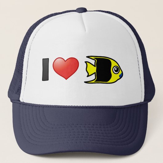 Ik hou van rock beauty trucker pet (Voorkant)