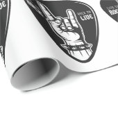 Ik hou van rock cadeaupapier (Rol Hoek)