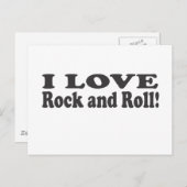 Ik hou van Rock en Roll. Briefkaart (Voorkant / Achterkant)