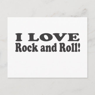 Ik hou van Rock en Roll. Briefkaart