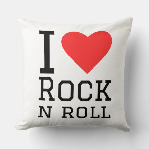 Ik hou van rock en roll kussen
