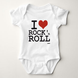 Ik hou van Rock en roll Romper