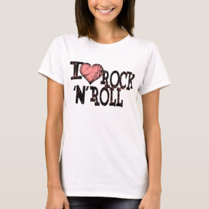 Ik hou van rock en roll t-shirt
