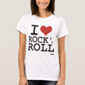 Ik hou van Rock en roll T-shirt (Voorkant)