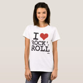 Ik hou van Rock en roll T-shirt (Voorkant volledig)