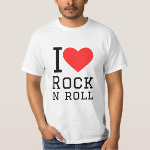 Ik hou van rock en roll t-shirt
