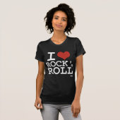 Ik hou van Rock en roll T-shirt (Voorkant volledig)