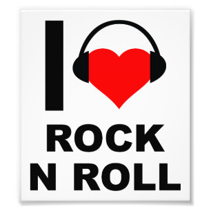 Ik hou van rock grappige poster