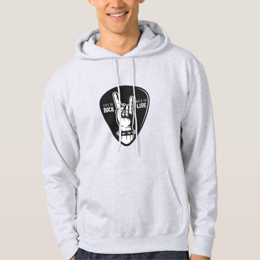 Ik hou van rock hoodie (Voorkant)