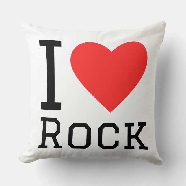 Ik hou van rock kussen (Voorkant)