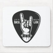 Ik hou van rock muismat (Voorkant)