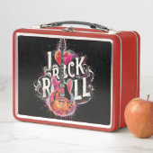 Ik hou van rock n roll elektrische gitaar schilder (In situ)