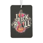 Ik hou van rock n roll elektrische gitaar schilder luchtverfrisser (Achterkant)