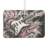 Ik hou van rock n roll elektrische gitaar schilder luchtverfrisser (Achterkant)