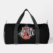 Ik hou van rock n roll elektrische gitaar schilder plunjezak (Achterkant)