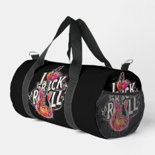 Ik hou van rock n roll elektrische gitaar schilder plunjezak