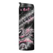 Ik hou van rock n roll elektrische gitaar schilder thermosbeker (Geroteerd rechts)