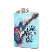 Ik hou van rock n roll elektrische gitaarmuziek Ar Heupfles (Links)