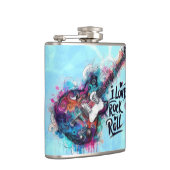 Ik hou van rock n roll elektrische gitaarmuziek Ar Heupfles (Rechts)