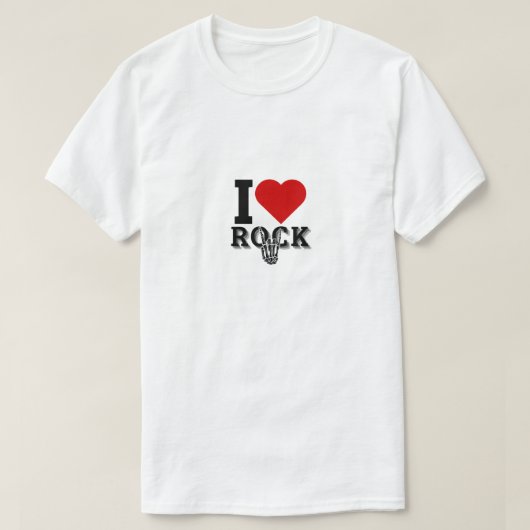 Ik hou van rock-'n-roll-liefhebbers t-shirt (Design voorkant)