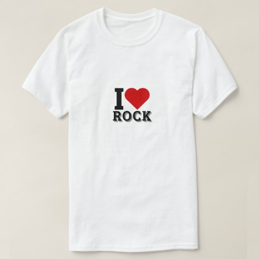 Ik hou van rock-'n-roll-liefhebbers t-shirt (Design voorkant)